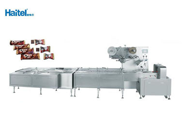 Energy Chocolate Bar Horizontal Flow Pack Machine Compact Structure Designed